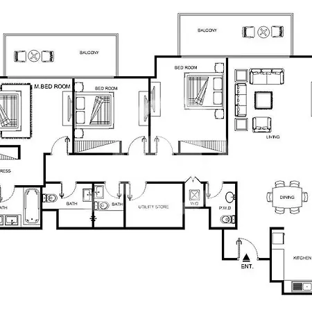 Spacious 3Br Plus Maids Burj Khalifa View Dubai Exterior photo
